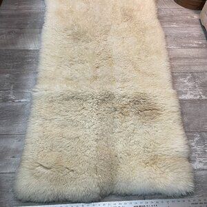 Sheepskin Yoga Mat 32" x 66" thick lush ultimate in meditative luxury